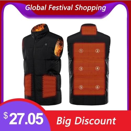 USB Heated Vest Safe Warm Heating Waistcoat for Man