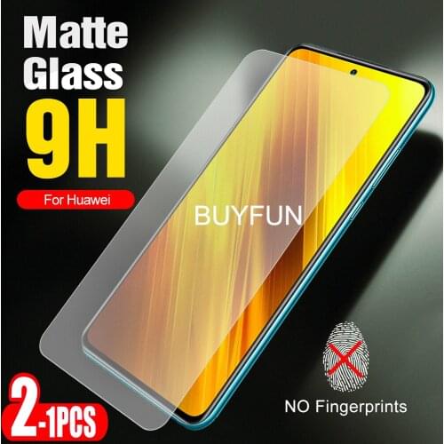 1-2pcs Premium Frosted matte HD protective glass For Xiaomi Xiaomy MI A3 PLAY Poco X3 NFC Anti-fingerprint Protection film