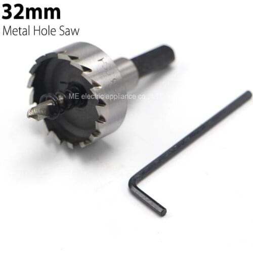 1Pc 32mm 1.26" Core Drill Bit Metal Hole Saw High Speed Steel Core Special for HSS Stainless Steel