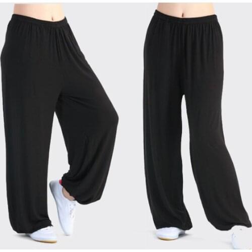 10Colors High Quality Modal Tai Chi Pants Bloomers Martial Arts Kung Fu Yoga Trousers Blue/Grey/Red/Rose/Purple/Green