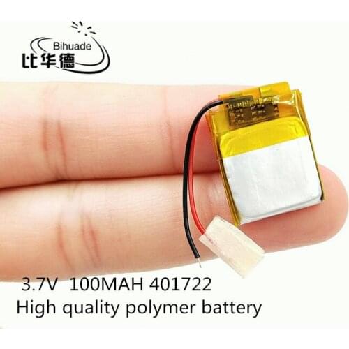 10pcs [SD] 3.7V,100mAH,[401722] Polymer lithium ion / Li-ion battery for TOY,POWER BANK,GPS,mp3,mp4,cell phone,speaker