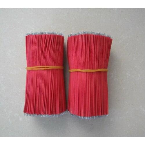 300pcs/lot 24AWG 1007 L=5CM Tinning Electric Wire RED Breadboard Jumper Cable Wires Tinned