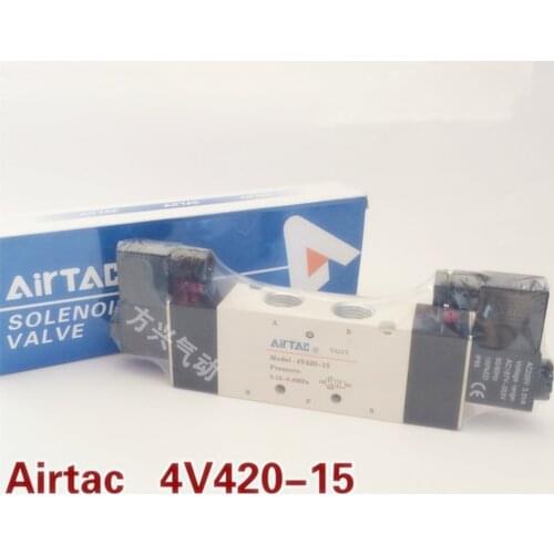1/2" BSP 5 Way 2 Position Pneumatic Solenoid Valves Air Control Valve 4V420-15 AC 220V