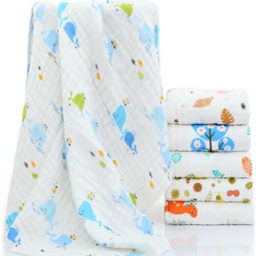 6 Layer Baby Blankets Swaddles Newborn Photography Accessories Soft Swaddle Wrap Organic Cotton Baby Bedding Bath Towel Swaddle
