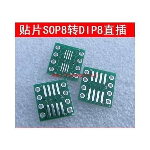 80PCS/LOT SO8 MSOP8 SOIC8 TSSOP8 SOP8 turn DIP8 IC adapter Socket Adapter plate PCB PB-FREE without Pin Header