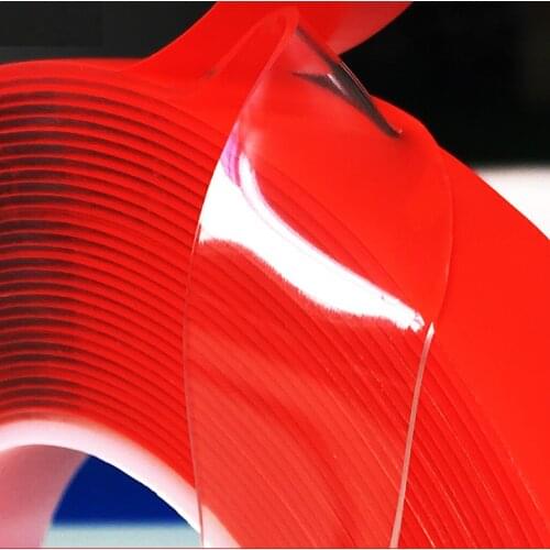 Acrylic High Strength Double Sided Adhesive Tape 10m*5/8/10/12/15/18/20/25/30/35/40/50/1240mm 1mm Car Sticker Waterproof
