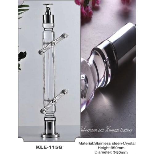 Freeshipping AMS-115G Acrylic Archic Royal Pantinated Pole Pillar Baluster Post for Glass Stair and Handrail