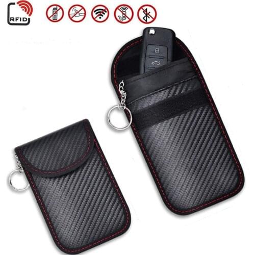 Car Key Signal Blocker Case Faraday Cage Fob Pouch Keyless RFID Blocking Bag