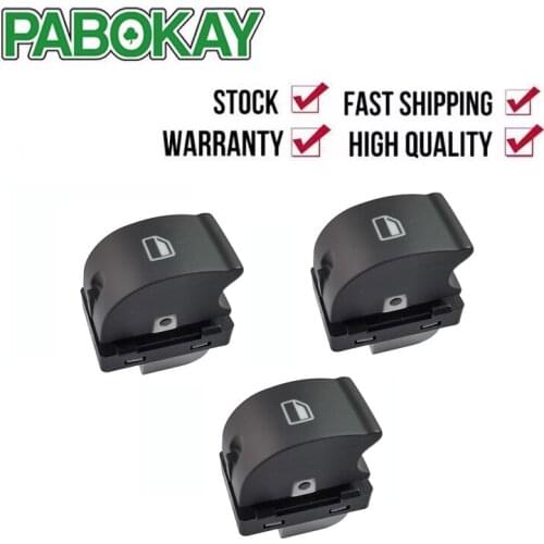 3 Pcs/Set Black Passenger Window Switch For Audi A4 S4 B6 B7 8E0 959 855 / 8E0959855