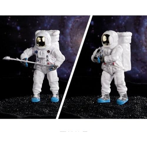 1/18 Space Astronaut Decoration Model Hand-Made Computer Case Desktop Articulated Doll Toy Gift