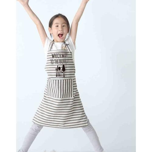 Childrens Apron Painting Clothes Anti-fouling Home Kitchen Smock Kids Kindergarten Boys Girls Painting Apron Kit