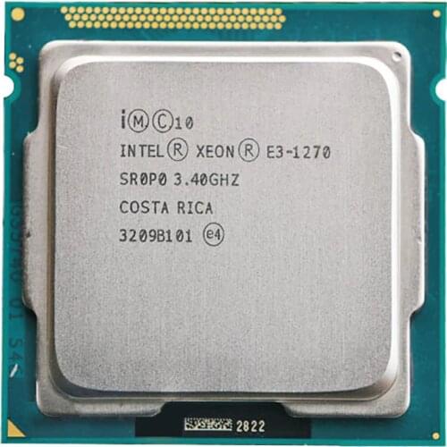 For Intel Xeon E3-1270 E3 1270 CPU 3.4GHz 8M 80W LGA 1155 Quad-Core Server CPU