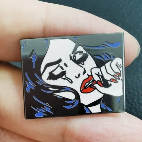 Crying Girl Brooch Tears Enamel Pin hopelessness, disappointment Enamel Pin Gift