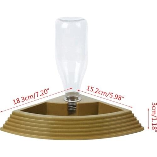 Pet Tortoise Reptiles Turtles Feeder Water Dispenser Drinking Fountain Dish Bowl
