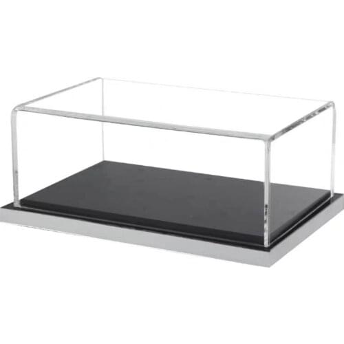 1/18 Car Model Dust Cover Display Box Special Acrylic Cover Base Vehicle Model Box with Base Ornaments for Souvenir Collection
