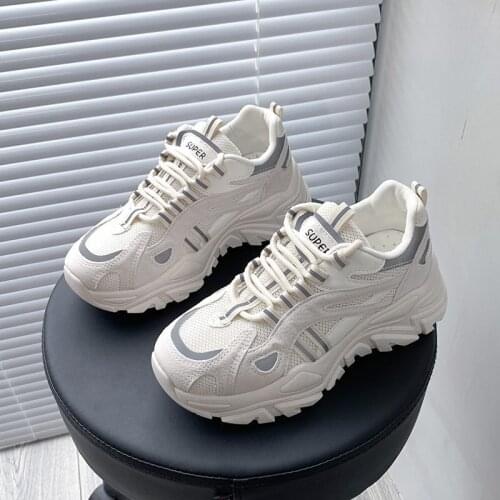 Fashion Lace-up Comfortable Breathable Sneakers Non-slip Wear-resistant Casual Women Shoes Winter Ladies Vulcanized Shoes