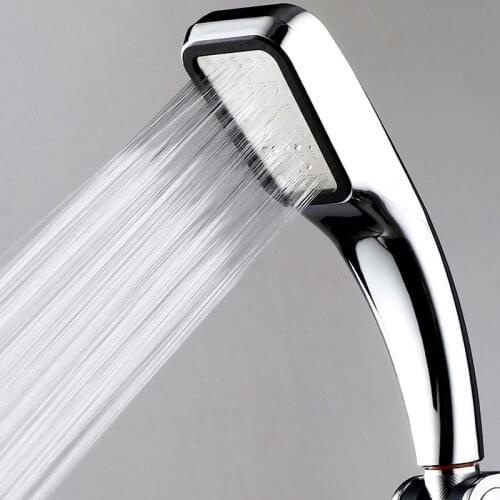 300 Holes Square High Pressure Bathroom Shower Head Water Saving Hand Shower Head Filter Sprayer Nozzle Head Booster Handheld