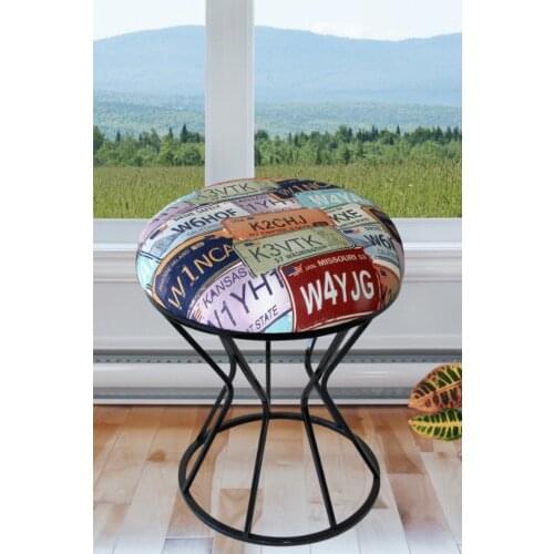 Metal Pedestal Authentic Puff coffee tables table basse furniture living room table