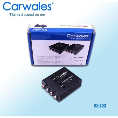 Carwales New Multifunction Car Audio Converter RCA Stereo High To Low Adjustable Frequency Line Speaker Level Converter Adapter