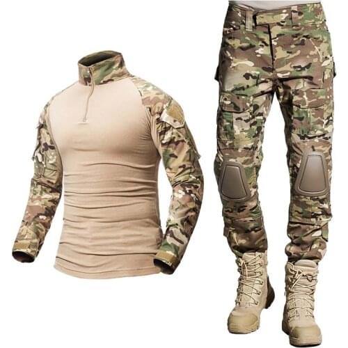 New Men Combat Shirts Proven Tactical Clothing Military Uniform CP Camouflage Airsoft Hunting Army Suit Breathable Work Clothes