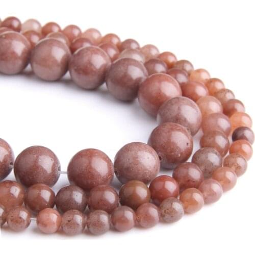 Natural Genuine purple Aventurine Jades beads Round Loose Stone Beads For Jewelry making DIY Necklaces or Bracelets earring gift