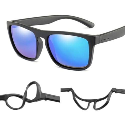 2019 New Silicone Polarized Children Sunglasses Square Men and Women Children Glasses UV400 Security Brand Soft Sunglasses