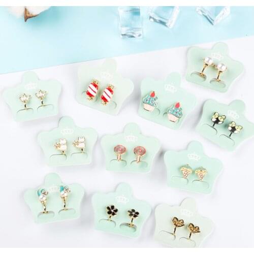 2020 New Kpop Sweet Candy Cat Cartoon Ear Stud Ear Clip Pierceless Cute Earrings for Women Studs Student Fashion Jewellery