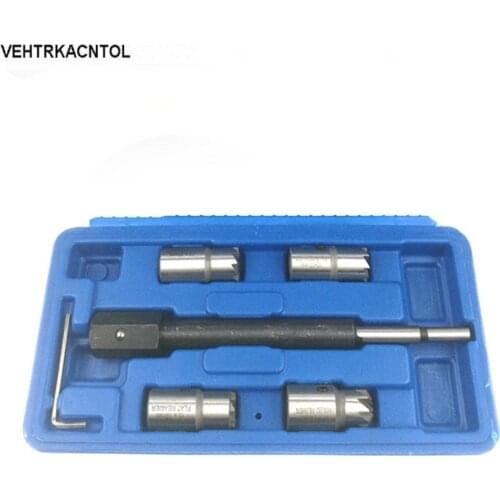 New 6pcs/set Car Diesel Injector Seat Cutter Fuel Injector Nozzle Seat Cleaner Cutter Remover