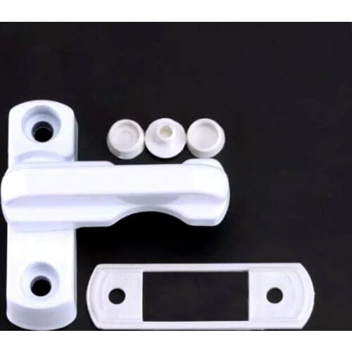 Plastic UPVC T-Shape Lock for Window Door Sash Jammers Extra Security Lock AUG889
