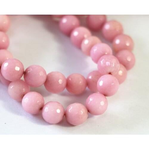 Rhodochrosite stone jades 4mm 6mm 8mm 10mm 12mm fashion stone faceted round loose beads diy jewelry B12