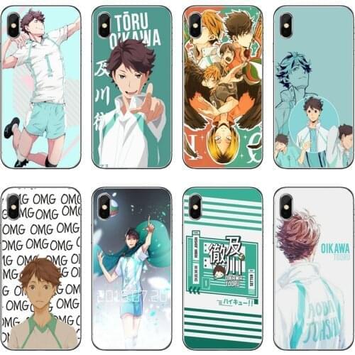 Silicone Case Coque For Xiaomi Mi 9 8 SE Pro A2 Lite 6X 5 4 A3 A1 Note Max Mix 2 3 Pocophone F1 TPU Cover anime Haikyuu Oikawa