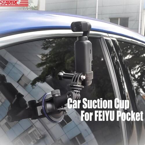 STARTRC FEIYU Pocket Car Suction Cup Adapter Mount Holding On Glass For FEIYU Pocket For ZHIYUN/GoPro Sport Camera Accessories