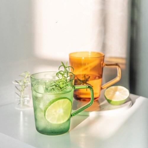 Nordic Stained Glass Cup Beer Coffee Cups Cafe Tea Milk Cups Heat Resistant Healthy Drink Mug Drinkware Restaurant Kitchen