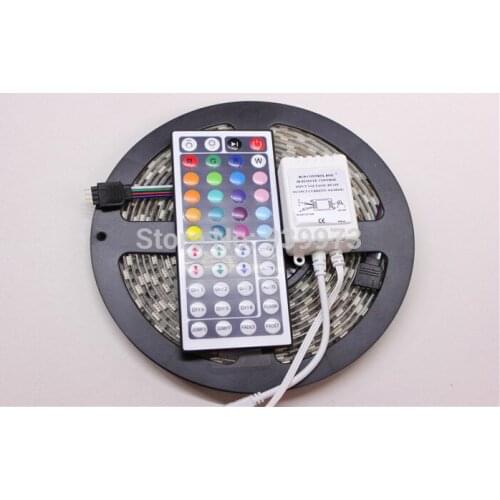 5M 5050RGB LED strip,300LED,waterproof+44 key controller 5050 Single color led strip red /green/blue/yellow/white /warm white
