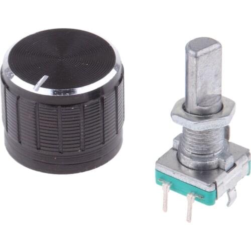 1 Piece 20mm 360 Degree Rotary Encoder with Push Button for