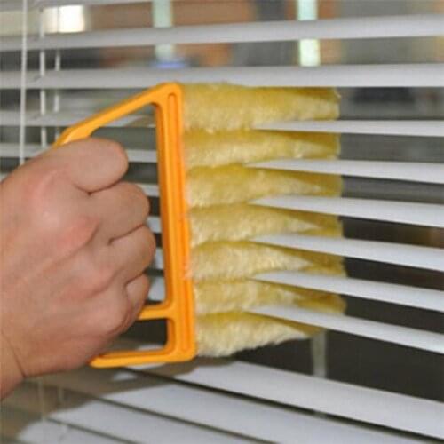 1PC Jalousie Cleaning Brush Microfibre Washable Window Shutters Cleaning Vents Clean Air Conditioning Cleaner Brushes drop ship