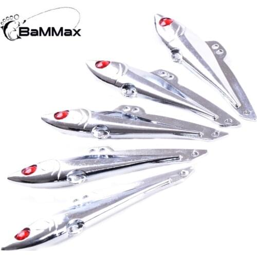 1pcs 18g 7.5cm Hard Fishing Lure spoon VIB Bait metal baits minnow Artificiais Wobblers Swimbait fishing tackle Without hooks