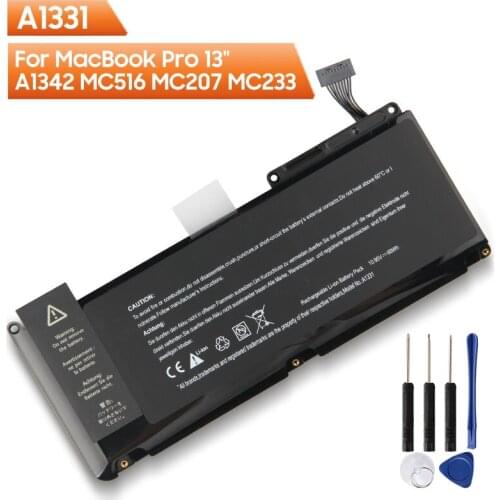 100% New Replacement Battery A1331 For MacBook Pro 13" A1342 MC516 MC207 MC233 Authentic Rechargeable Battery 60Wh