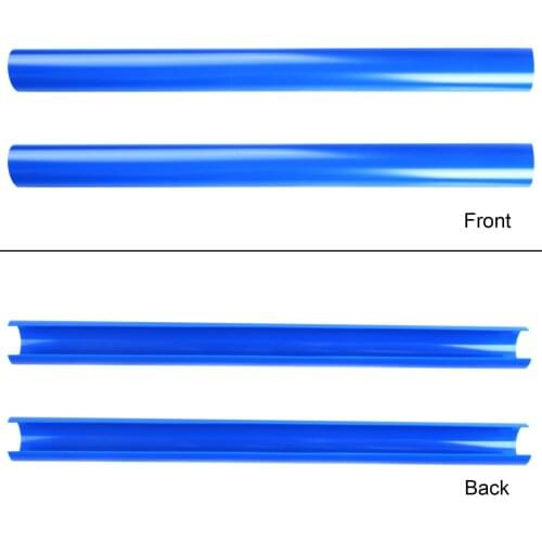 2Pcs Grille Trim Strips ABS Bright Blue Car Decor For BMW E60 Grill Bar