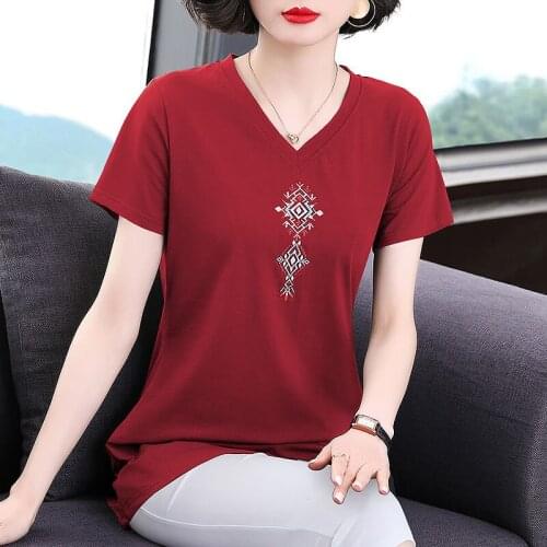 2021 New Summer T Shirt Woman Short Sleeve Shirt Woman T-shirt O Neck Korean Style Plus Size Loose Women Shirts
