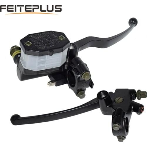 22mm 7/8" Universal Motorcycle Brake Clutch Master Cylinder Reservoir Levers For Suzuki DR200 GN250 GN125 GS125 DRZ GS RG