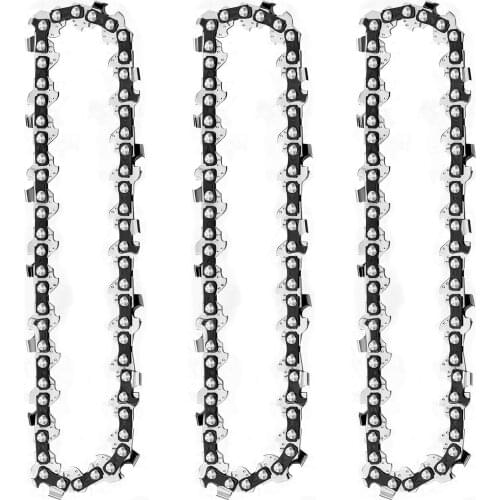 3/5PCS 4-Inch Portable Chainsaw Chain Mini Chainsaw Cordless Electric Handheld Rechargeable Battery Chain For Wood Cutting Tool