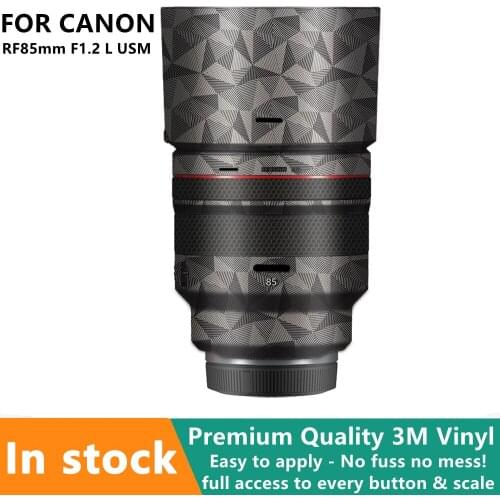 RF85 1.2 / RF85 F1.2 Lens Premium Decal Skin For Canon RF85mm F1.2 L USM Lens Protector Wrap Cover Sticker