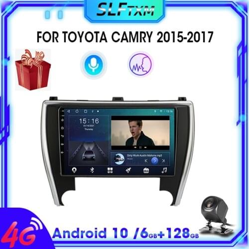For Toyota Camry 2015 2016 2017 2 Din Stereo Android 10 Car Radio Navigation GPS Multimedia Video Player DVD Head Unit 4G Wifi