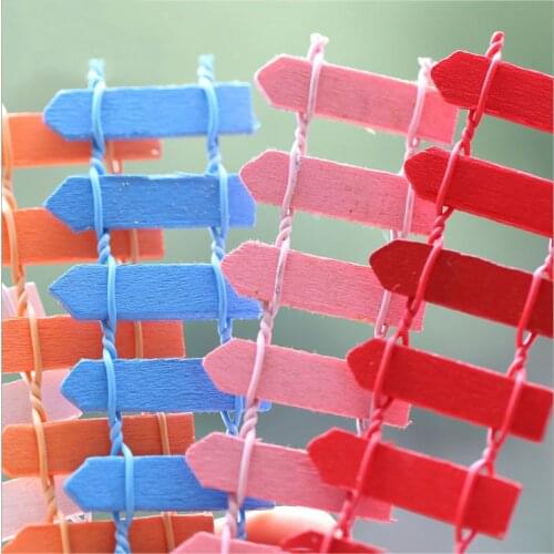 Free Shipping Doll House Accessories Simulation of micro landscape small wooden fence miniature dollhouse accessories material