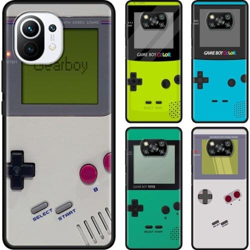 Case for Mi Poco F3 X3 GT X3 NFC Fundas Retro Video Gameboy Smartphone Coque For Xiaomi Poco F3 M3 X3 NFC F1 Shell TPU Bag