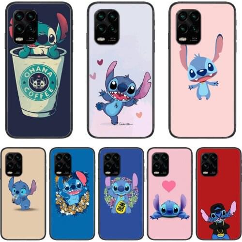 Phone case cartoon stitc Phone Case For xiaomi Redmi Note 9S 8 7 6 5 A Pro T Anime Black Cover Silicone Back Pretty senior