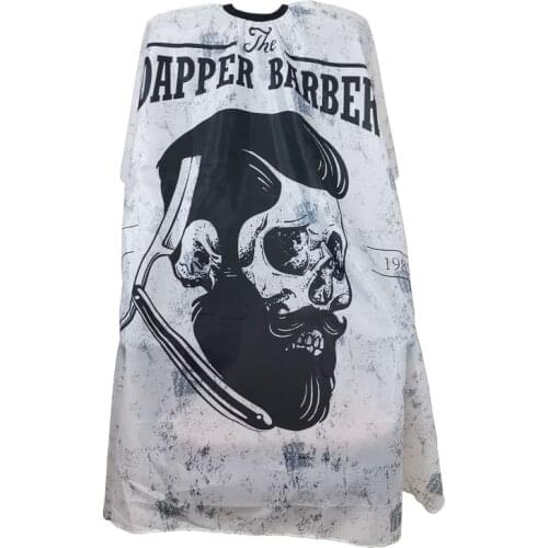 Black Nylon Salon Barber Hair Hairdressing Cutting Gown Cape With Arms Sleeves Hair Dyed Cloth Shaver Apron Easy To Clean Tools