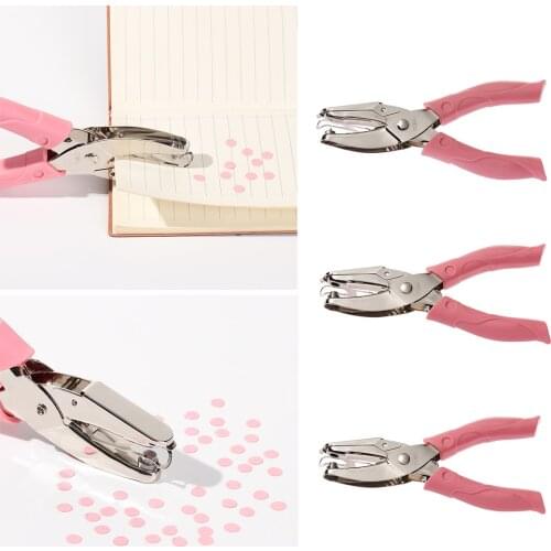 6/3/1.5mm Tiny Circle Shaped Metal Hole Punch Single Handheld Paper Punchers Paper Cutter For Tags Ticket Scrapbook Binding