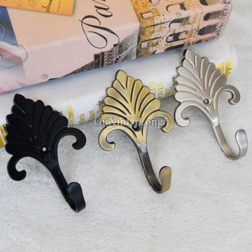 Brand New 2PCS Solid Zinc Alloy Curtain Holdback Wall Tie Backs Hooks Clothes Coat Hat Towel Hanger Holder Durable